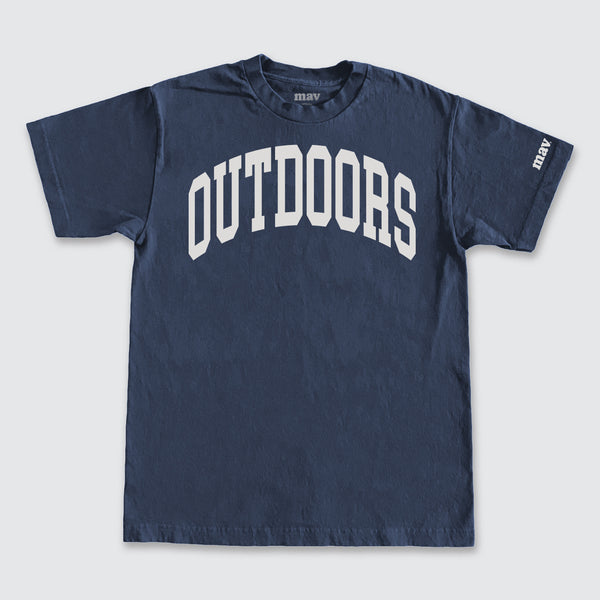 Outdoors Tee - Dusk Blue