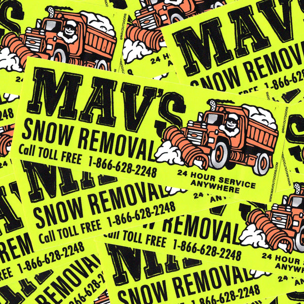 Snow Removal Bumper Sticker